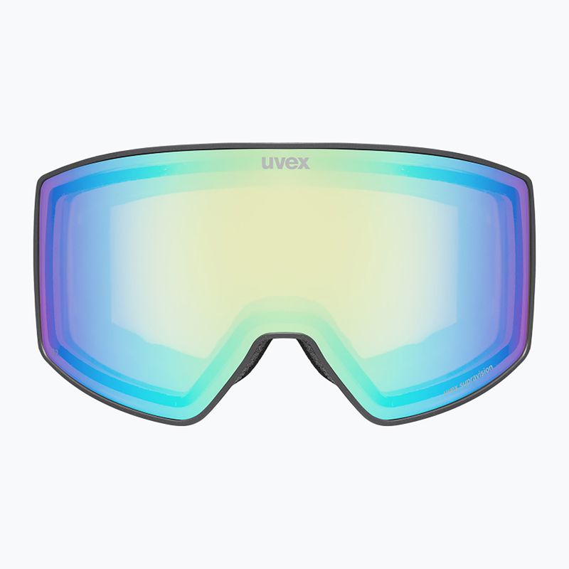 Slidinėjimo akiniai UVEX Scenic FM S2 black matt/mirror green 2