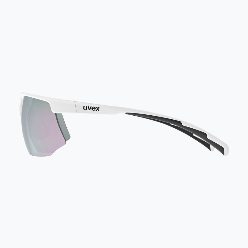 Akiniai nuo saulės UVEX Aerios Small white matt/mirror rose 5