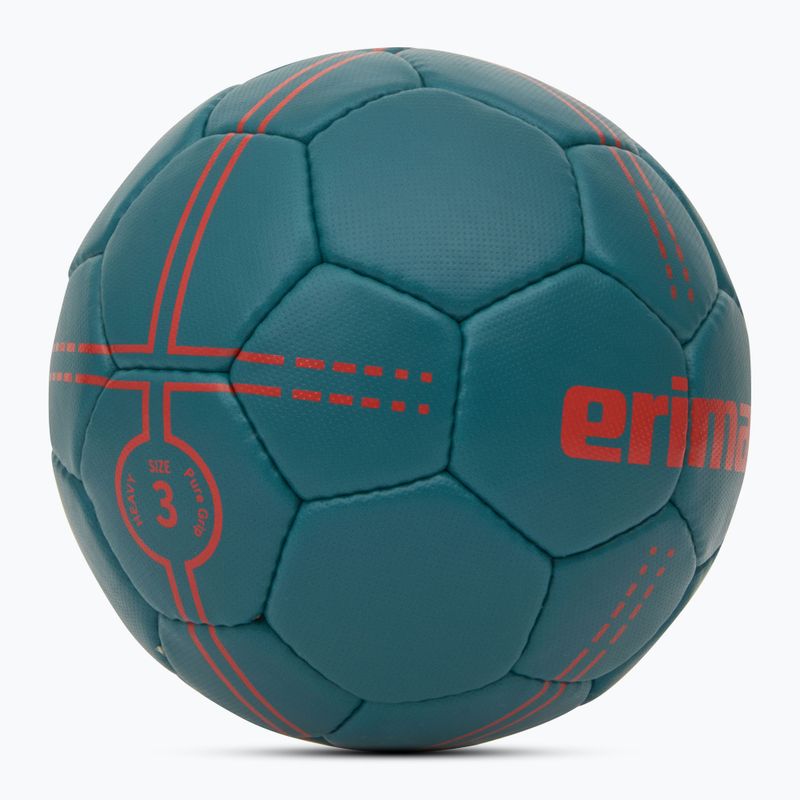 Rankinio kamuolys ERIMA Pure Grip Heavy petrol/flery coral dydis 3 2
