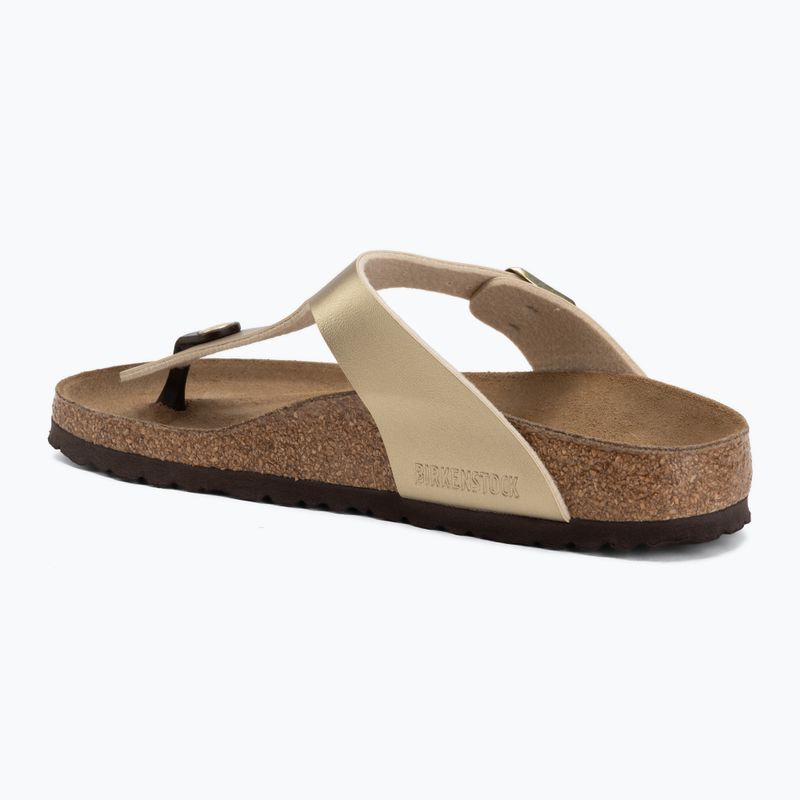 Šlepetės per pirštą BIRKENSTOCK Gizeh Birko-Flor Narrow gold 3