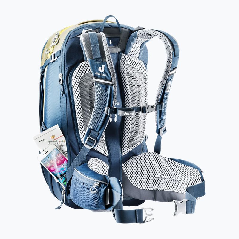 Deuter Trans Alpine Pro 28 l blue-brown dviračių kuprinė 6314 3201121 11