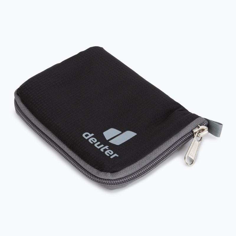 Deuter piniginė su užtrauktuku RFID Block juoda 392252170000