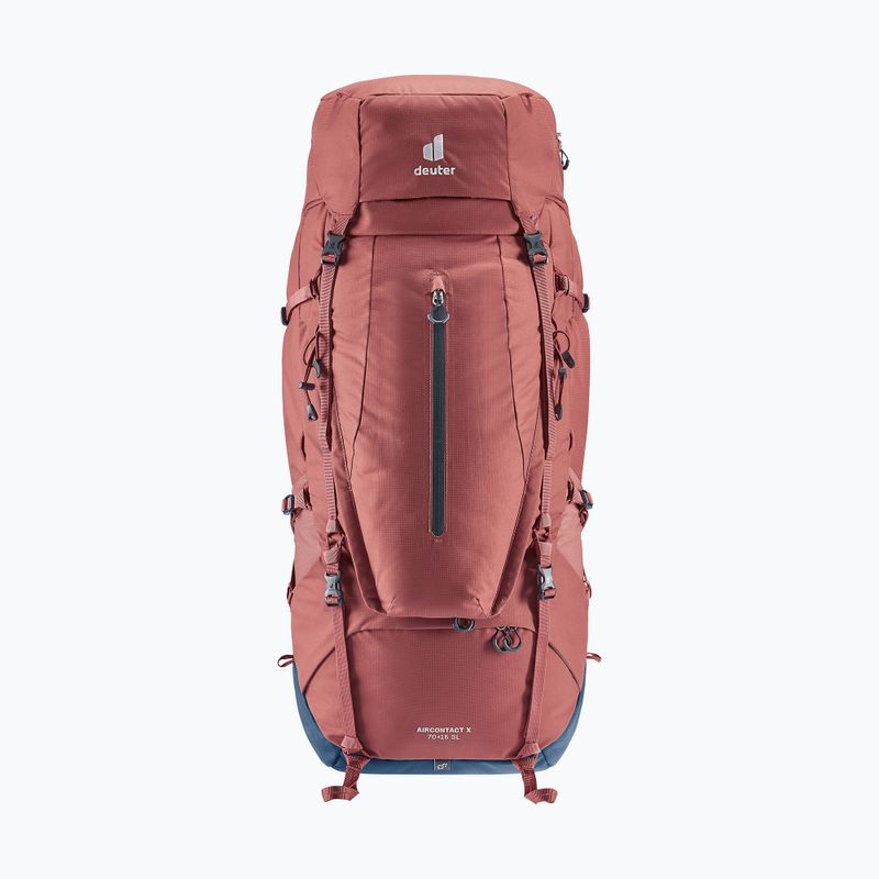 Moteriška trekingo kuprinė deuter Aircontact X 70+15 SL redwood/ink