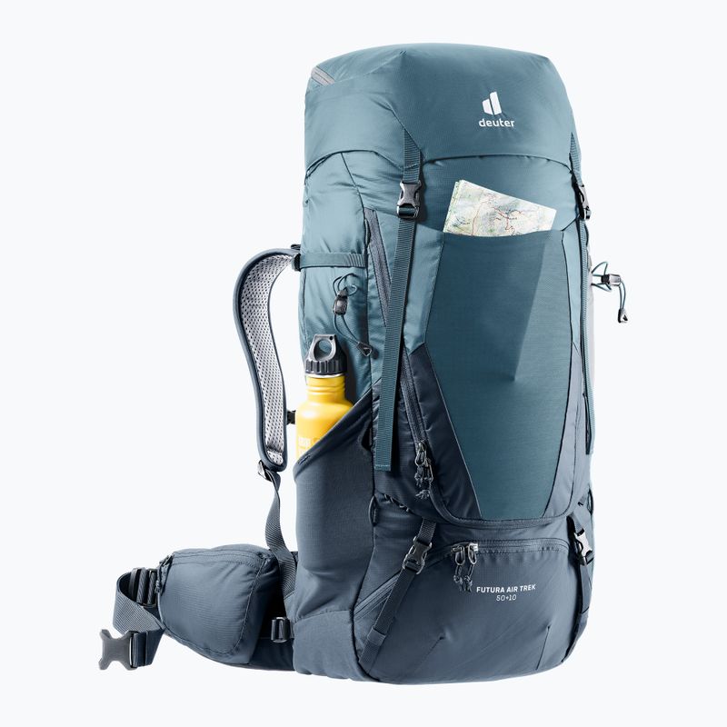 Deuter Futura Air Trek 50 + 10 l trekingo kuprinė mėlyna 34021211374 6