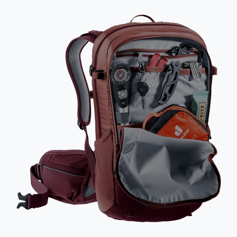 Moteriška dviračių kuprinė deuter Flyt 12 l SL red 321102155910 10