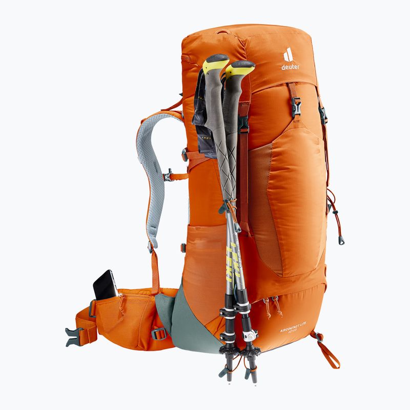 Deuter Aircontact Lite 40 + 10 trekingo kuprinė oranžinė 334012393190 6