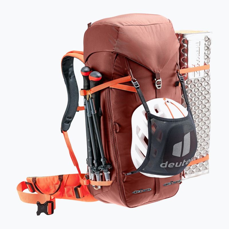 Laipiojimo kuprinė deuter Guide 34+8 l redwood/papaya 5