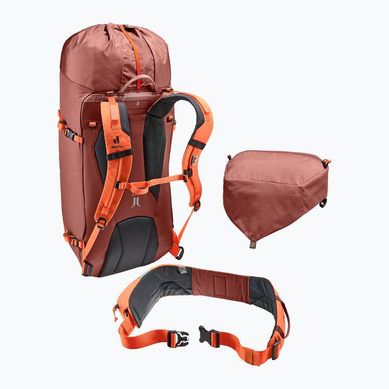 Laipiojimo kuprinė deuter Guide 34+8 l redwood/papaya 8