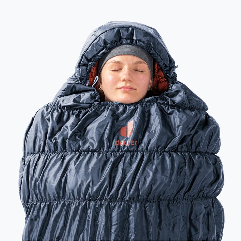 Miegmaišis deuter Exosphere 0° SL ink/redwood 9