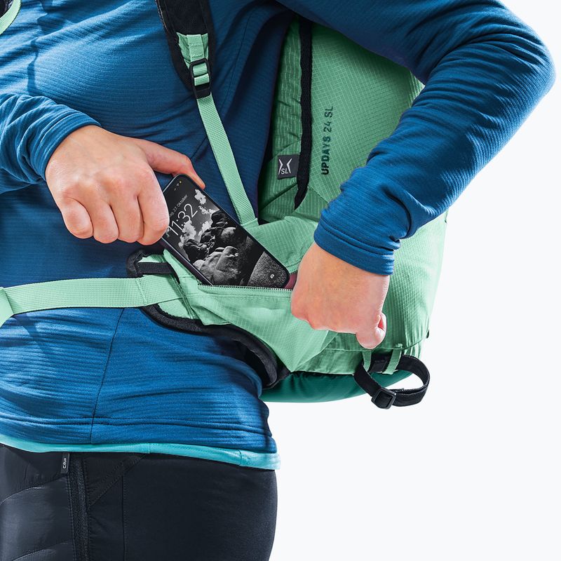 Moteriška turistinė kuprinė deuter Updays 24 SL 24 l deepsea/spearmint 15