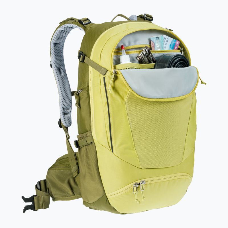 Dviračių kuprinė deuter Trans Alpine 24 l sprout/cactus 10