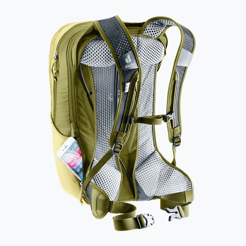 Dviračių kuprinė deuter Race Air 14 + 3 l linden/cactus 12