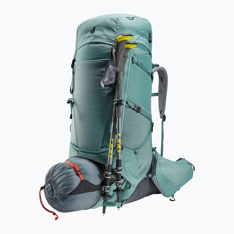 Moteriška žygio kuprinė deuter Aircontact Core 55+10 l SL jade/graphite 6