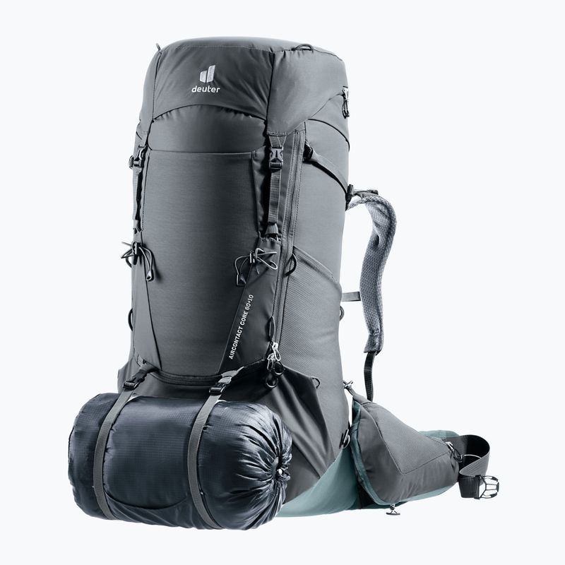Deuter Aircontact Core 60+10 l graphite/shale trekingo kuprinė 8