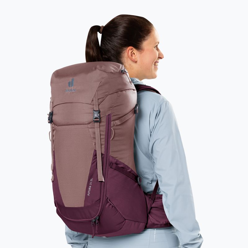 Turistinė kuprinė deuter Futura 24 l SL ash rose/cassis 13