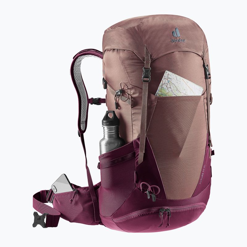 Moteriška turistinė kuprinė deuter Futura 30 l SL ashrose-cassis 5