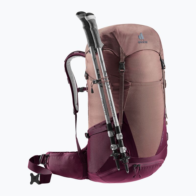 Moteriška turistinė kuprinė deuter Futura 30 l SL ashrose-cassis 6