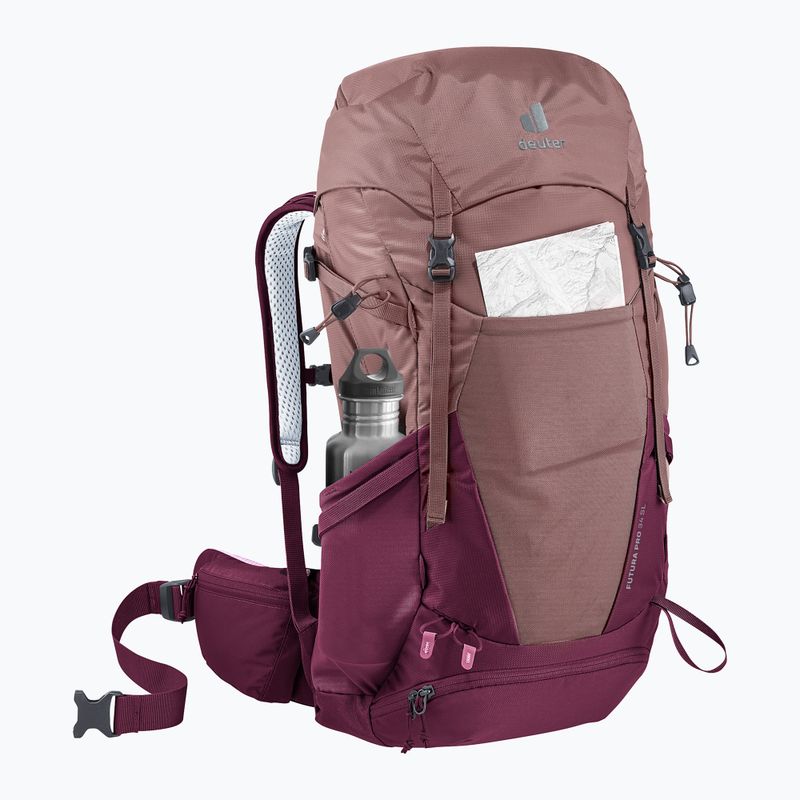 Moteriška turistinė kuprinė deuter Futura Pro 34 l SL ashrose-cassis 6