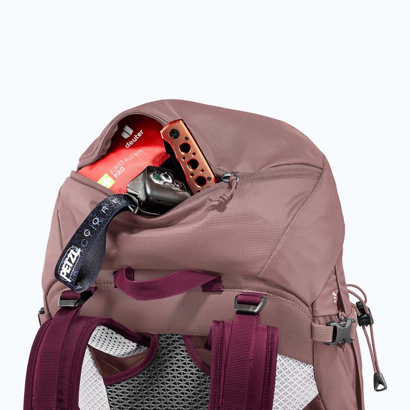 Moteriška turistinė kuprinė deuter Futura Pro 34 l SL ashrose-cassis 7
