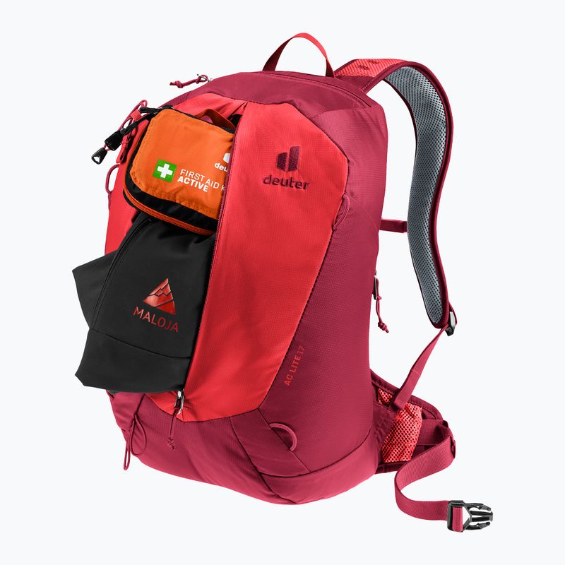 Turistinė kuprinė deuter AC Lite 17 l cherry-masala 11