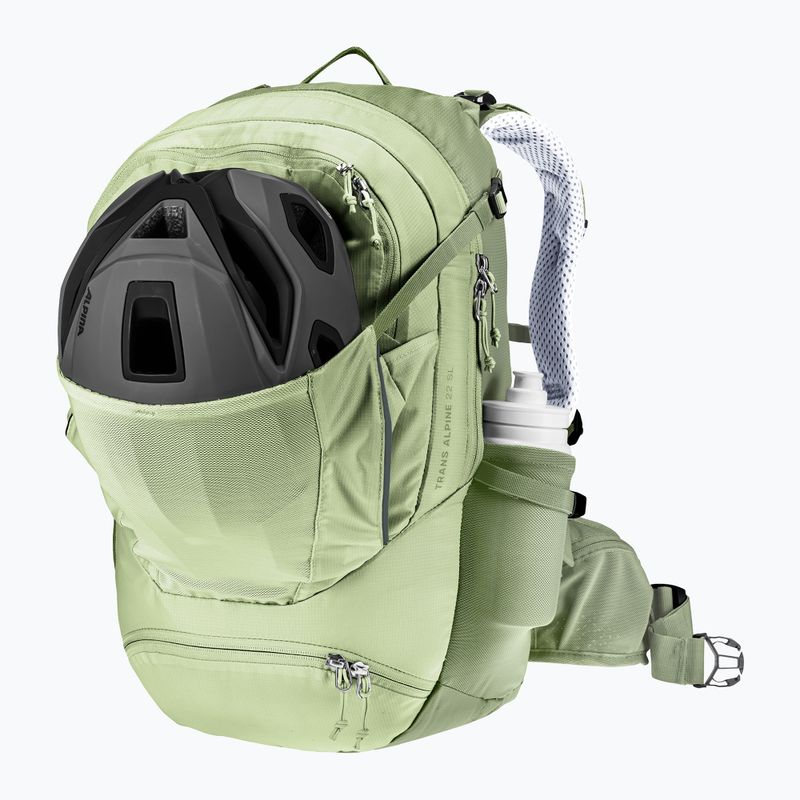 Moteriška dviračio kuprinė deuter Trans Alpine 22 l SL mineral/grove 8