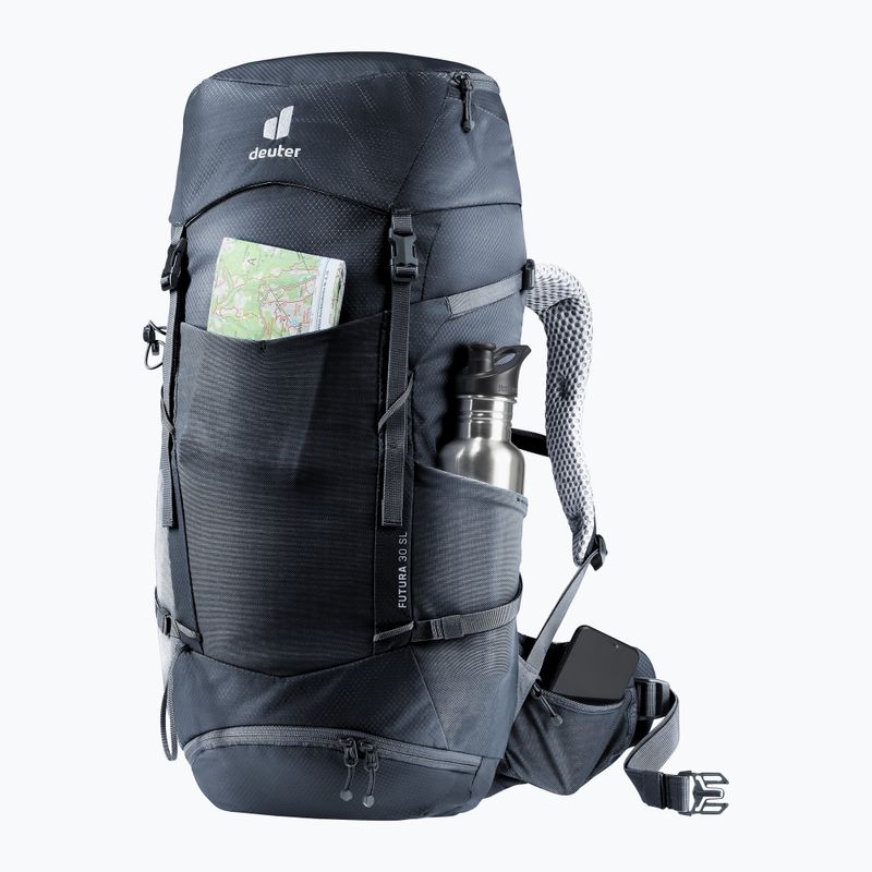 Moteriška turistinė kuprinė deuter Futura 30 l SL black 9