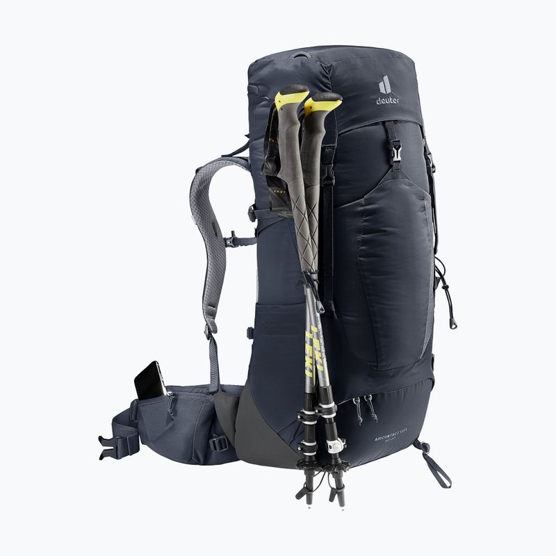 Žygio kuprinė deuter Aircontact Lite 40 + 10 l black/graphite 7