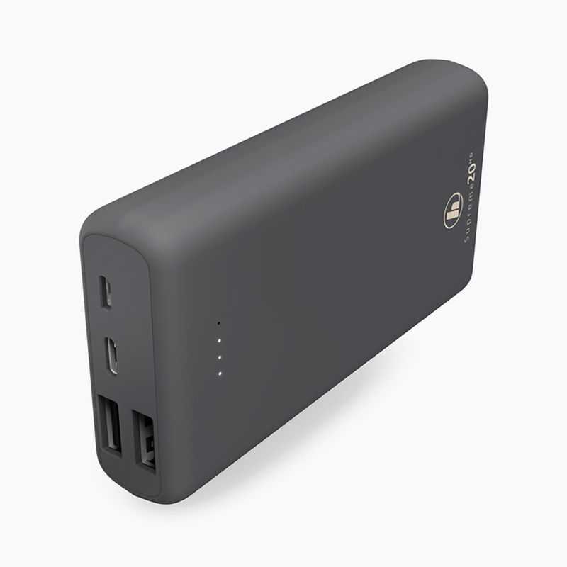 Powerbankas Hama Supreme 20HD Power Pack 20000 mAh pilkos spalvos 1872920000