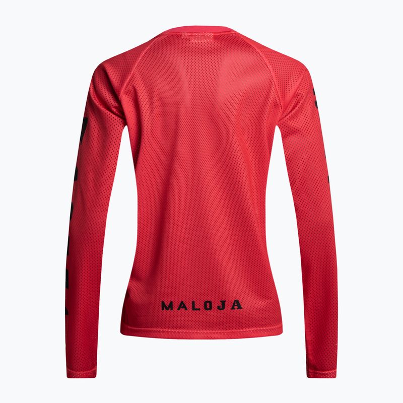 Moteriški dviratininkų marškinėliai Maloja ElferkofelM LS red 35197 2