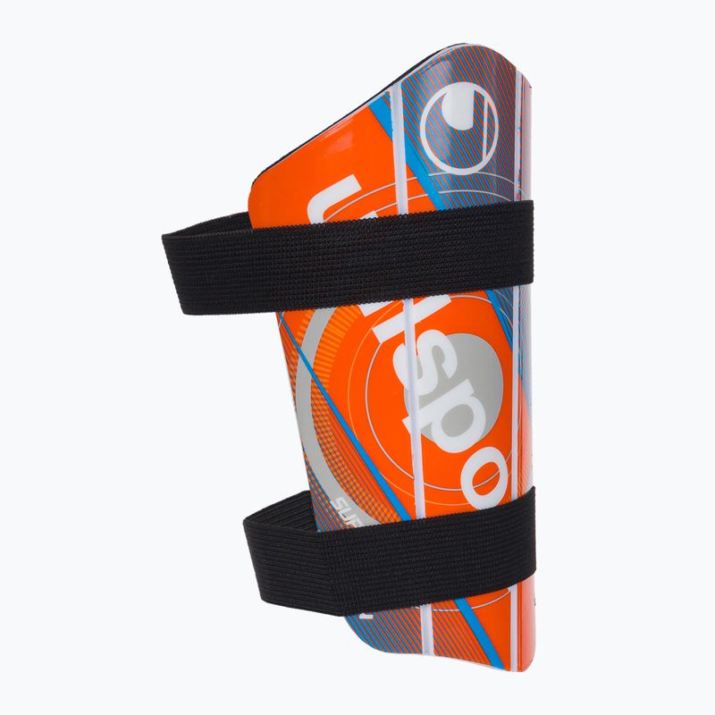 Uhlsport Super Lite Plus blauzdų apsauga oranžinė-mėlyna 100680601