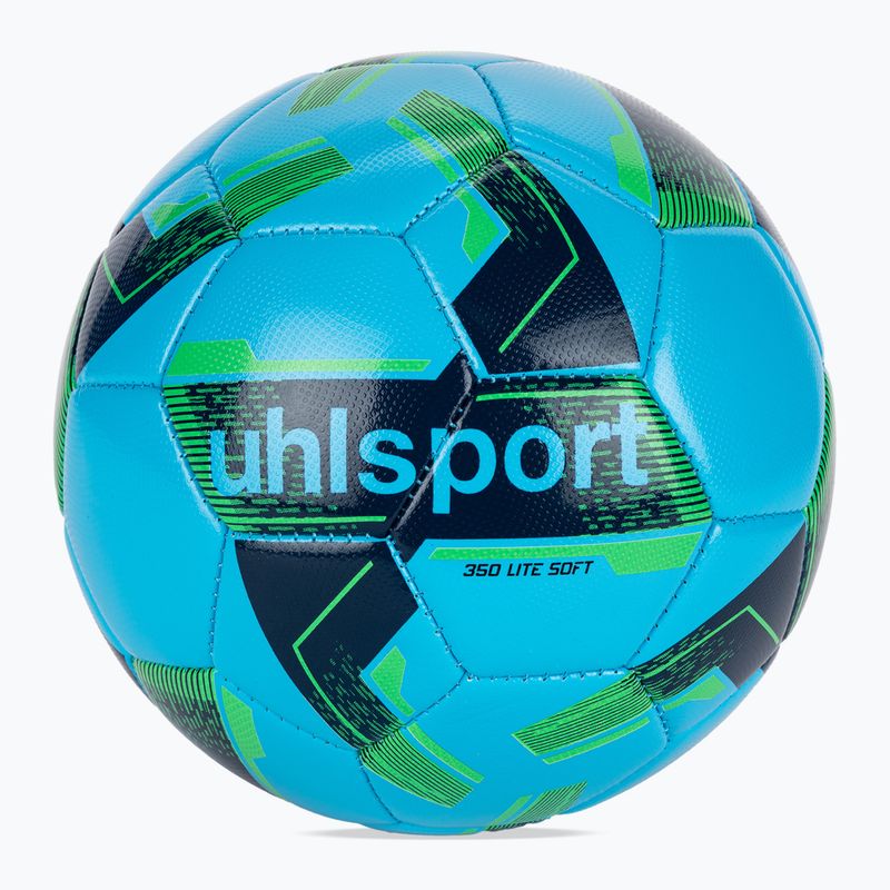 Futbolo kamuolys uhlsport Lite Soft 350 ice blue/navy/fluo green dydis 5