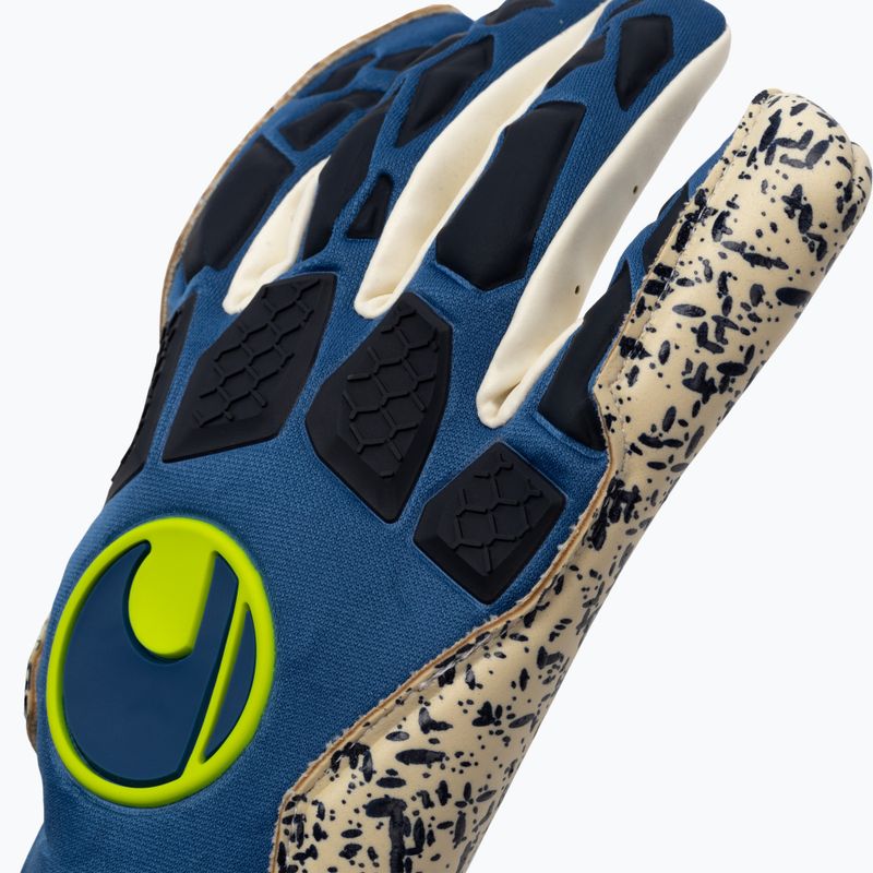 Uhlsport Hyperact Supergrip+ HN mėlynos ir baltos vartininko pirštinės 101123201 3