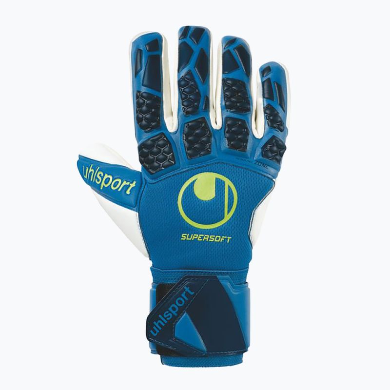 Vaikiškos vartininko pirštinės uhlsport Hyperact Supersoft HN mėlyna ir balta 101123601 4