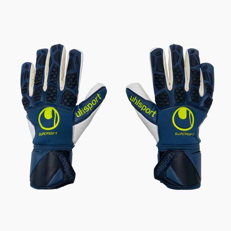 Vaikiškos vartininko pirštinės uhlsport Hyperact Supersoft HN mėlyna ir balta 101123601