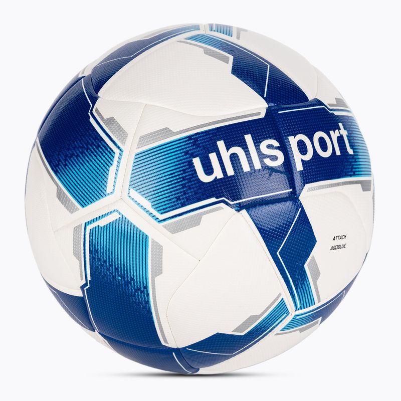 Futbolo kamuolys uhlsport Attack Addglue white/royal/blue dydis 4 2
