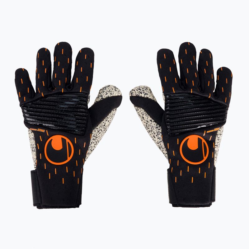 Uhlsport Speed Contact Supergrip+ Reflex juodai baltos vartininko pirštinės 101125901