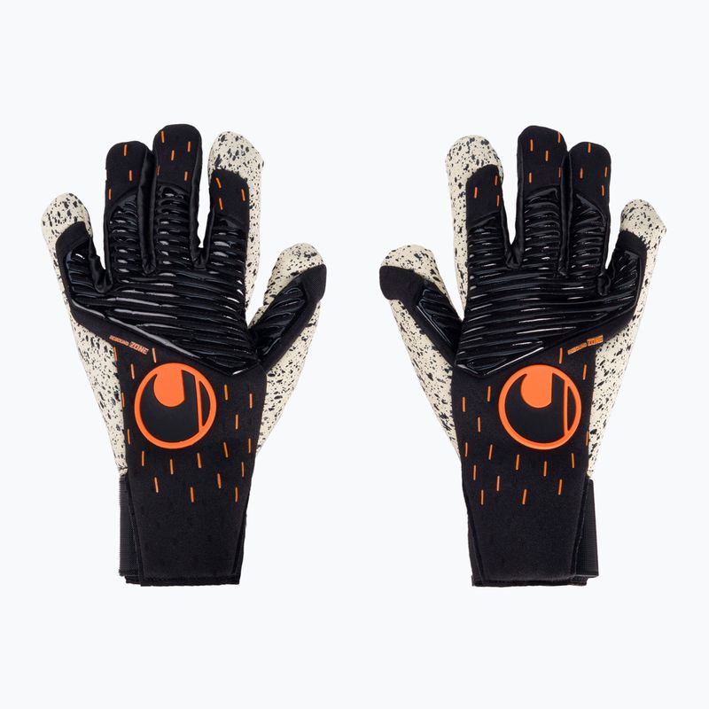 Uhlsport Speed Contact Supergrip+ Hn vartininko pirštinės juodai baltos 101126101