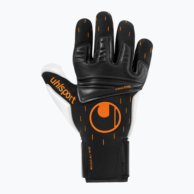 Uhlsport Speed Contact Absolutgrip Reflex juodai baltos vartininko pirštinės 101126201 5