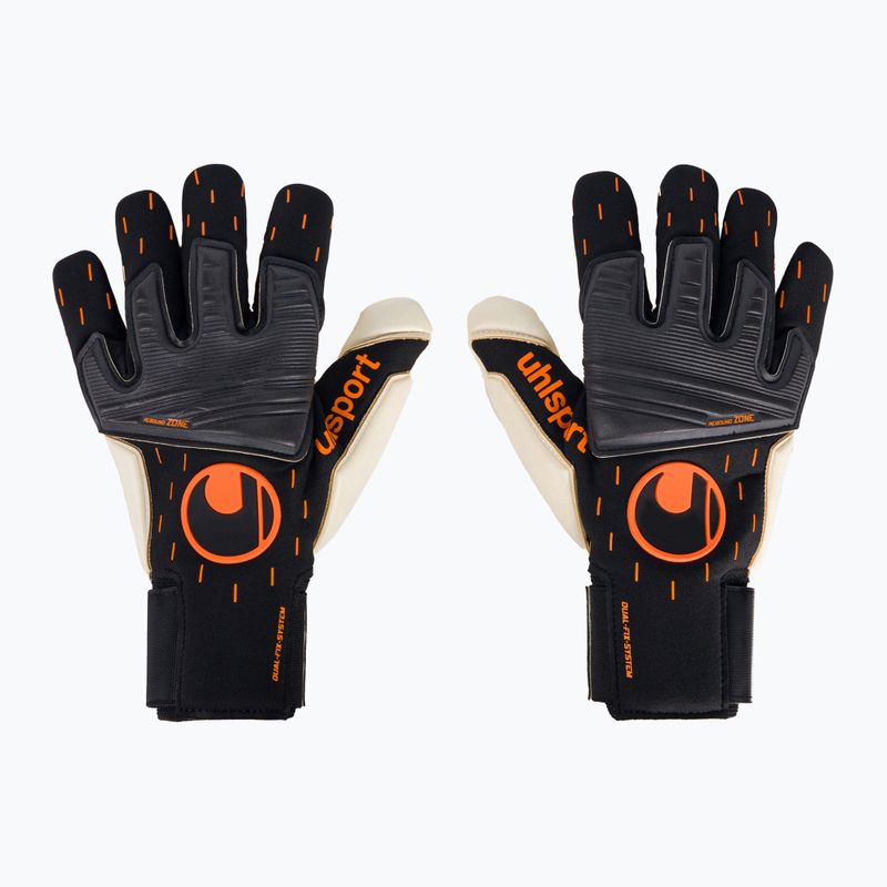 Uhlsport Speed Contact Absolutgrip Reflex juodai baltos vartininko pirštinės 101126201