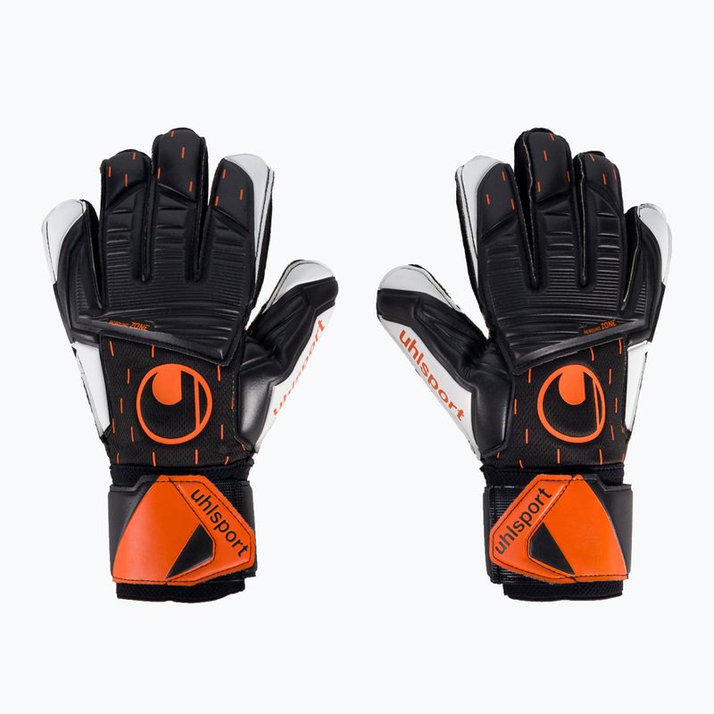 Uhlsport Speed Contact Supersoft juodai baltos vartininko pirštinės 101126601