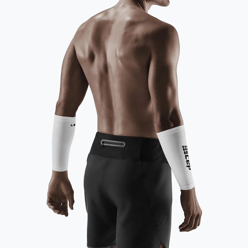 Kompresiniai rankogaliai CEP WS1F white/black 5