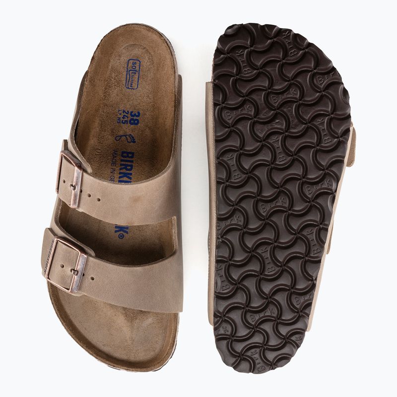 Šlepetės BIRKENSTOCK Arizona SFB LEOI Narrow tabacco brown 9