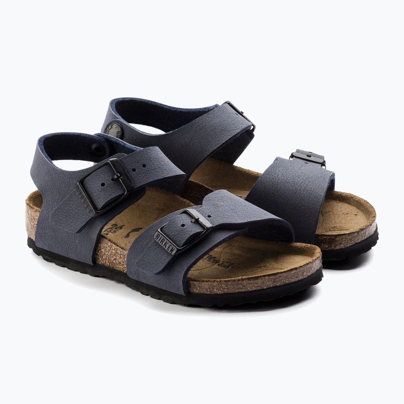 Vaikiškos basutės BIRKENSTOCK New York Birkibuc Narrow navy 3
