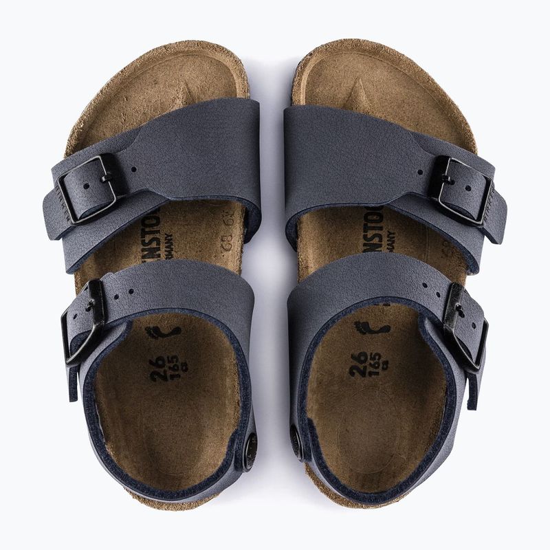 Vaikiškos basutės BIRKENSTOCK New York Birkibuc Narrow navy 4