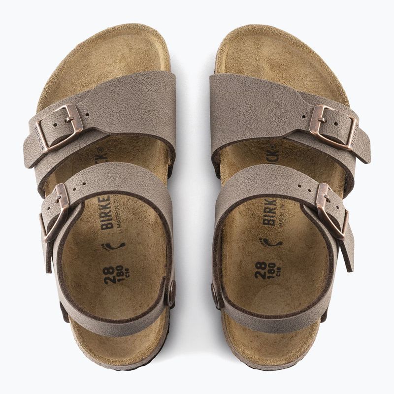 Vaikiškos basutės BIRKENSTOCK New York Birkibuc Narrow mocha 4