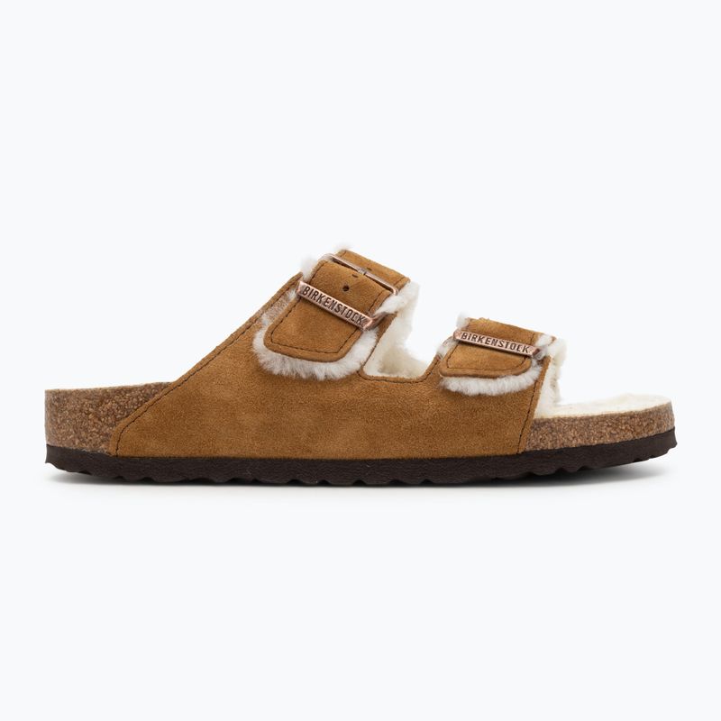 Šlepetės BIRKENSTOCK Arizona Shearling SL Narrow mink 2