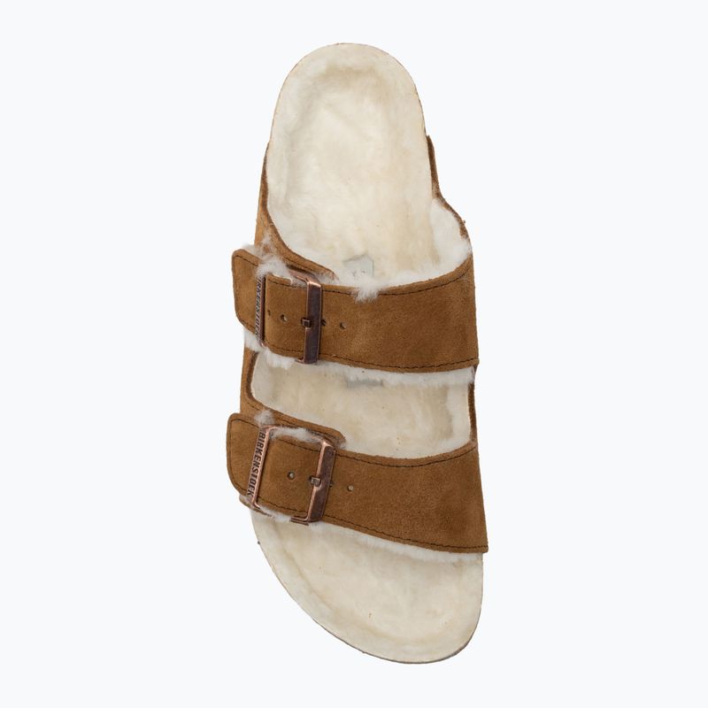 Šlepetės BIRKENSTOCK Arizona Shearling SL Narrow mink 5