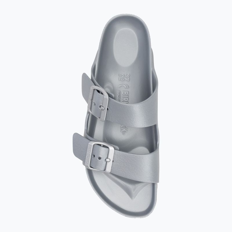 Šlepetės BIRKENSTOCK Arizona EVA Narrow metallic silver 5