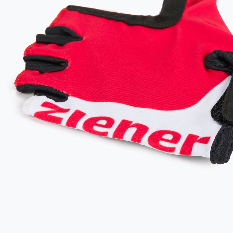ZIENER MTB Corrie Junior vaikiškos dviratininkų pirštinės raudonos spalvos Z-178535 4