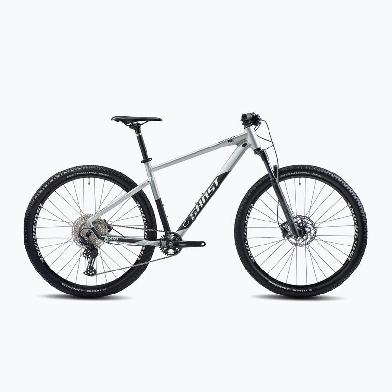 GHOST Kato Pro 29 pearl šviesiai pilkas/juodas matinis kalnų dviratis